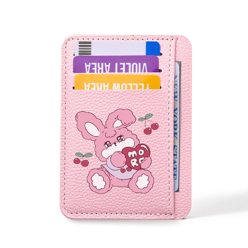 Ladies Mini Credit Card Holder Fashionable Cute Card Sleeve for Girls ID Bank Card Storage Pouch