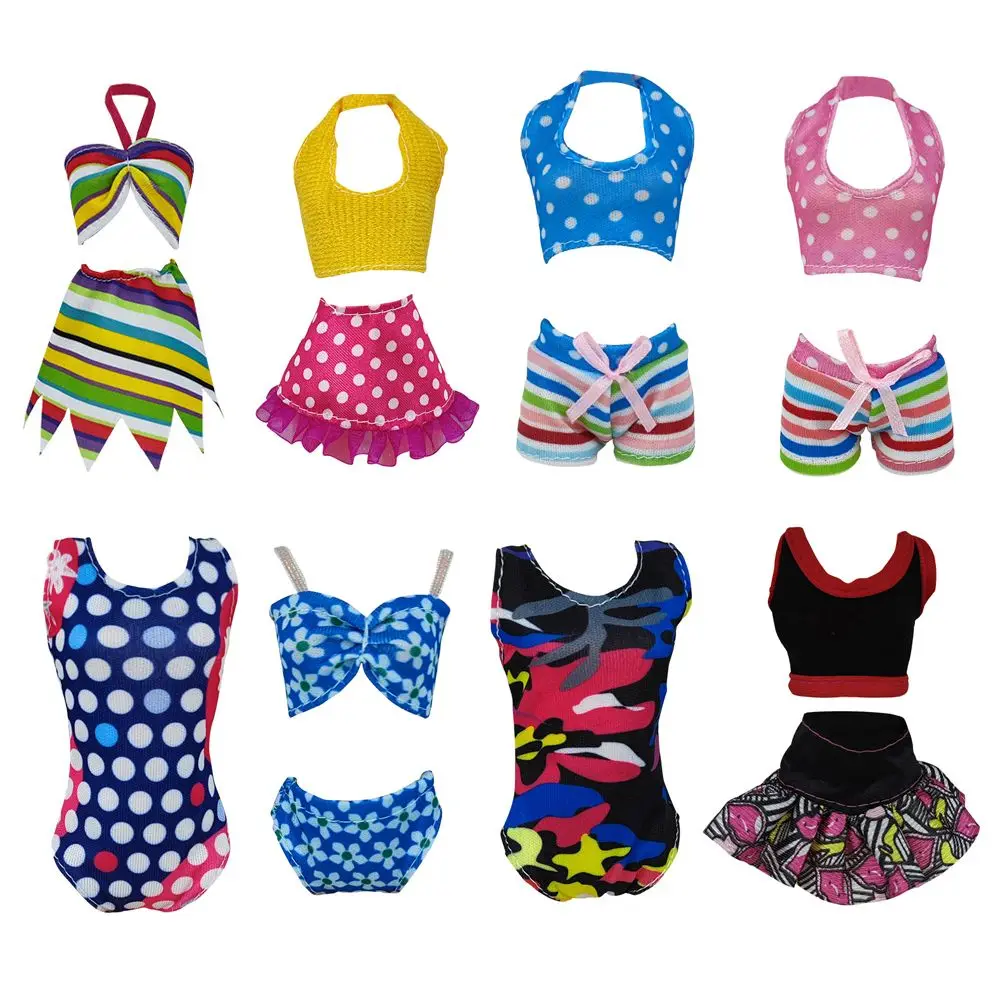 1Pcs Dolls Swimsuit Doll Dress Clothes Swimming Clothes Short Pants Sports Wear Daily Suit DIY Doll Clothes Accessories