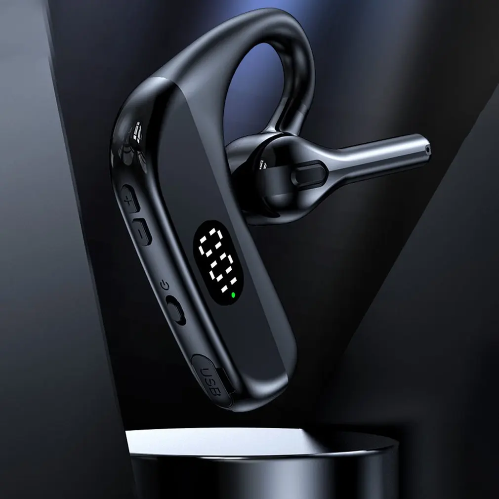 X3 auricolare singolo Display a LED Standby lungo Business auricolare bluetooth Wireless sport riduzione del rumore auricolari da gioco con microfono