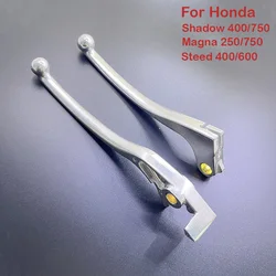 Yecnecty 2X Motorcycle Brake Clutch Lever Aluminum Scooter Handlebar Part For Honda Shadow 400/750 Magna 250/750 Steed 400/600