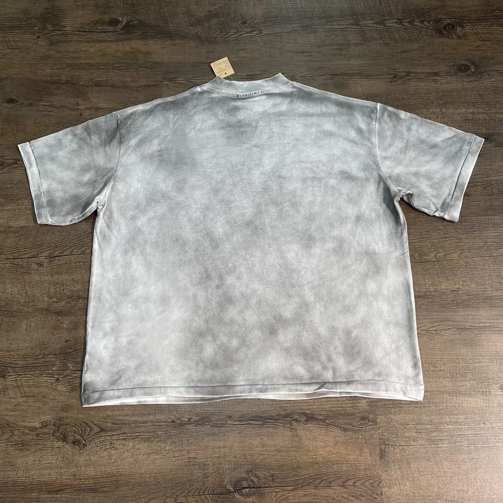 Yao Fashion SAINT OF MICHAEL Vintage Washed Old Casual Men Short Sleeve Tee Y2k Harajuku Graphics T