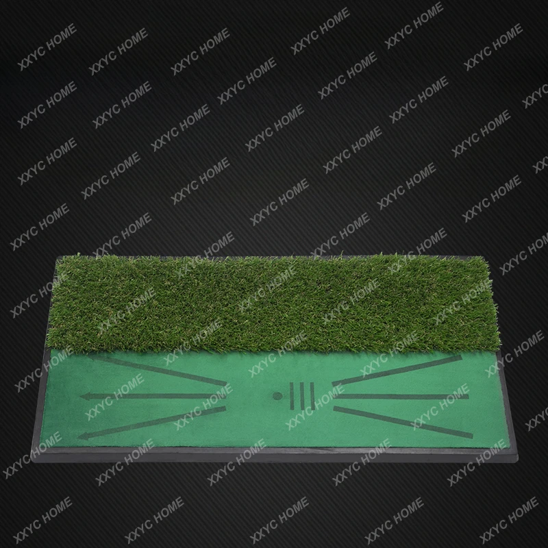 Golf Pad Display Hitting Track Correction Swing Velvet Double Grass Practice Mat Portable and Practical