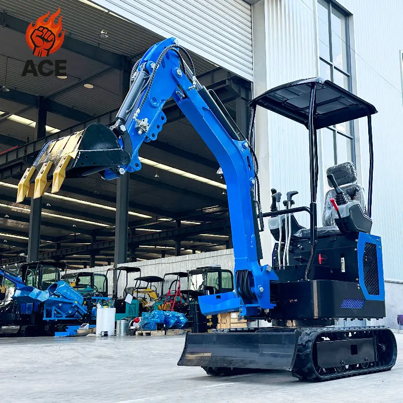

Customized Mini Crawler Excavator Epa Euro5 Mini Digger bagger Kubota Engine Mini Excavator 1ton with pilot control