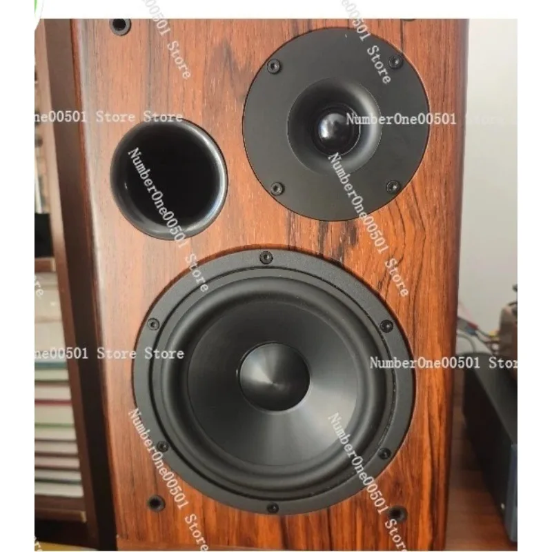 6.5 Inch Premium Empty Speaker Cabinet Professional Grade Bookshelf Enclosure for DIY Passive Speakers Solid Wood Construction