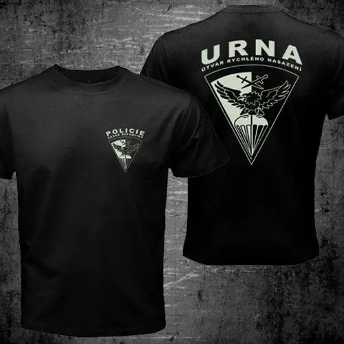 New URNA Czech Republic Tactical Anti Terrorist Military Men T-Shirt Short Sleeve Casual Cotton O-Neck Summer Mens T Shirts