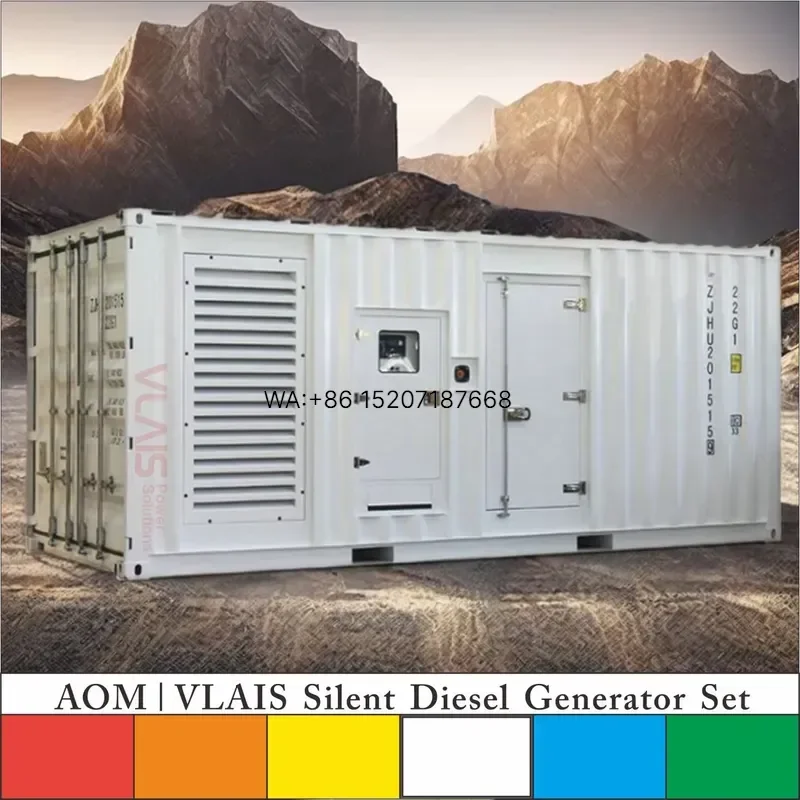 Wmwmnu for CUMMINS Silent Generator Set 1000KVA 800KW 50HZ 60HZ 110V 220V 380V 415V Single Three Phase Industrial