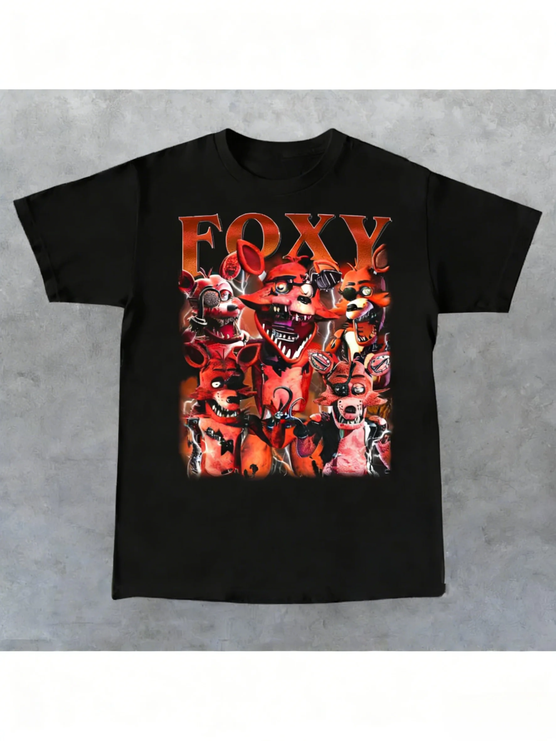 Retro Street Style Printed T-shirt for Men and Women, Featuring A Striking 