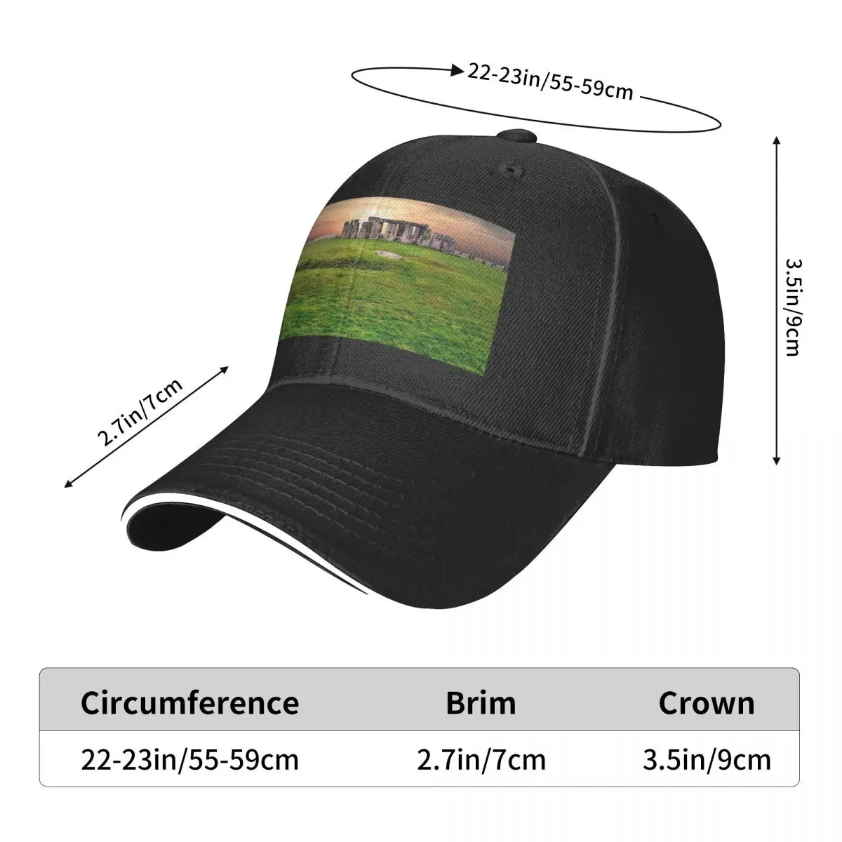 Stonehenge in Wiltshire Baseball Cap Kap theehoed Dames Golfkleding Heren