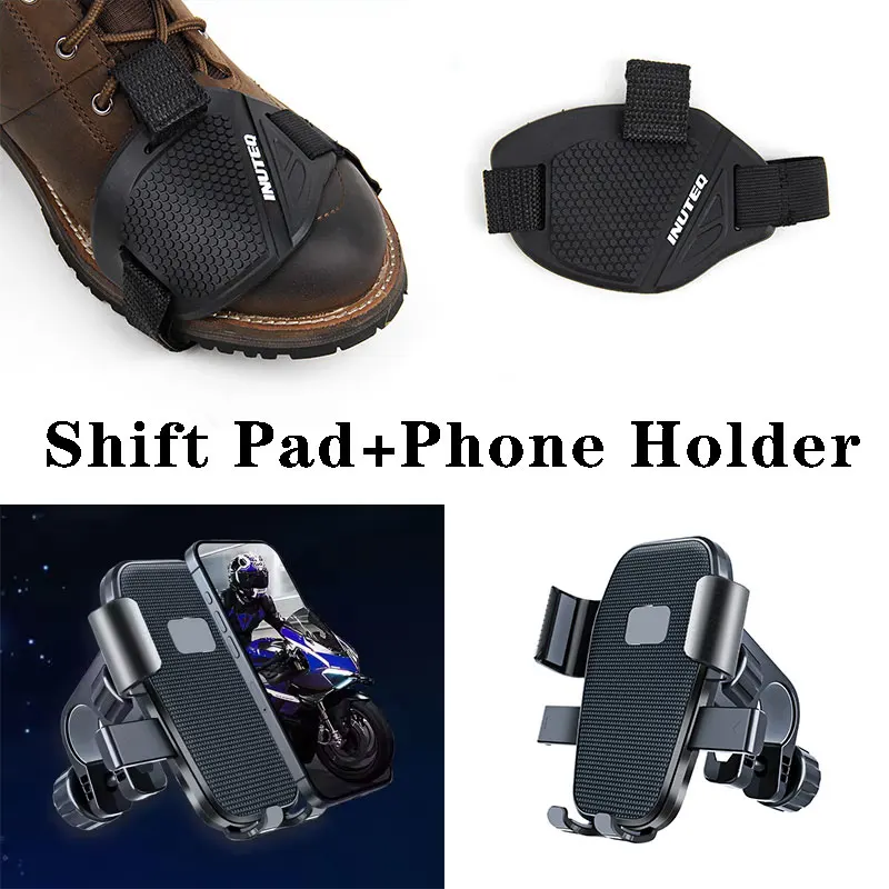 

Motorcycle Shift Pad Rubber Boot Protective Cover Universal Shoe Cover Protection & Universal Motorcycle Non-slip Phone Holder