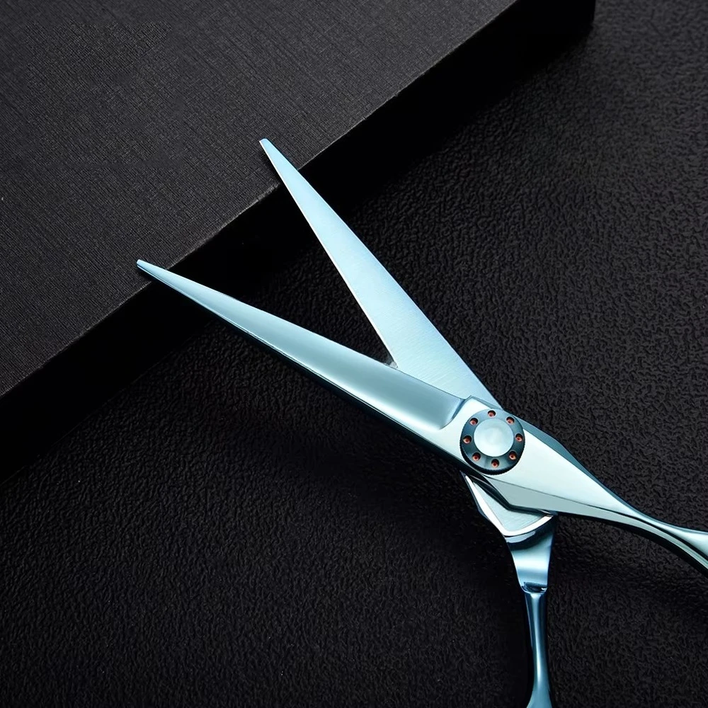 6 Inch Japanese VG10 Hair Scissors, Professional Cutting Scissors, Ergonomic Design for Barber, Stainless Steel,