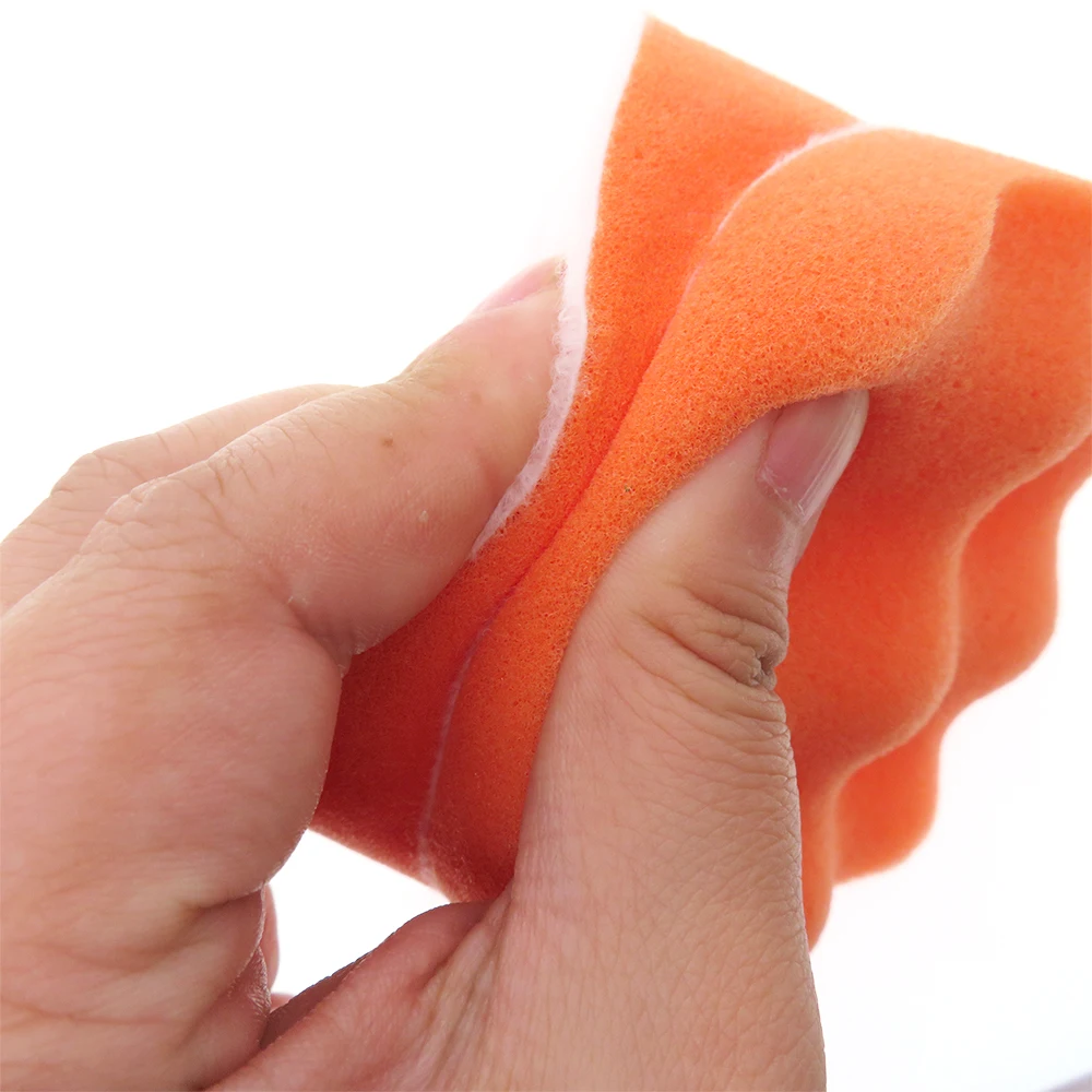3/4/5 Inch 5Pcs Sponge Polishing Pad with M10 Adapter Backing Plate for Automobile RV and Motorcycle Polishing or Waxing