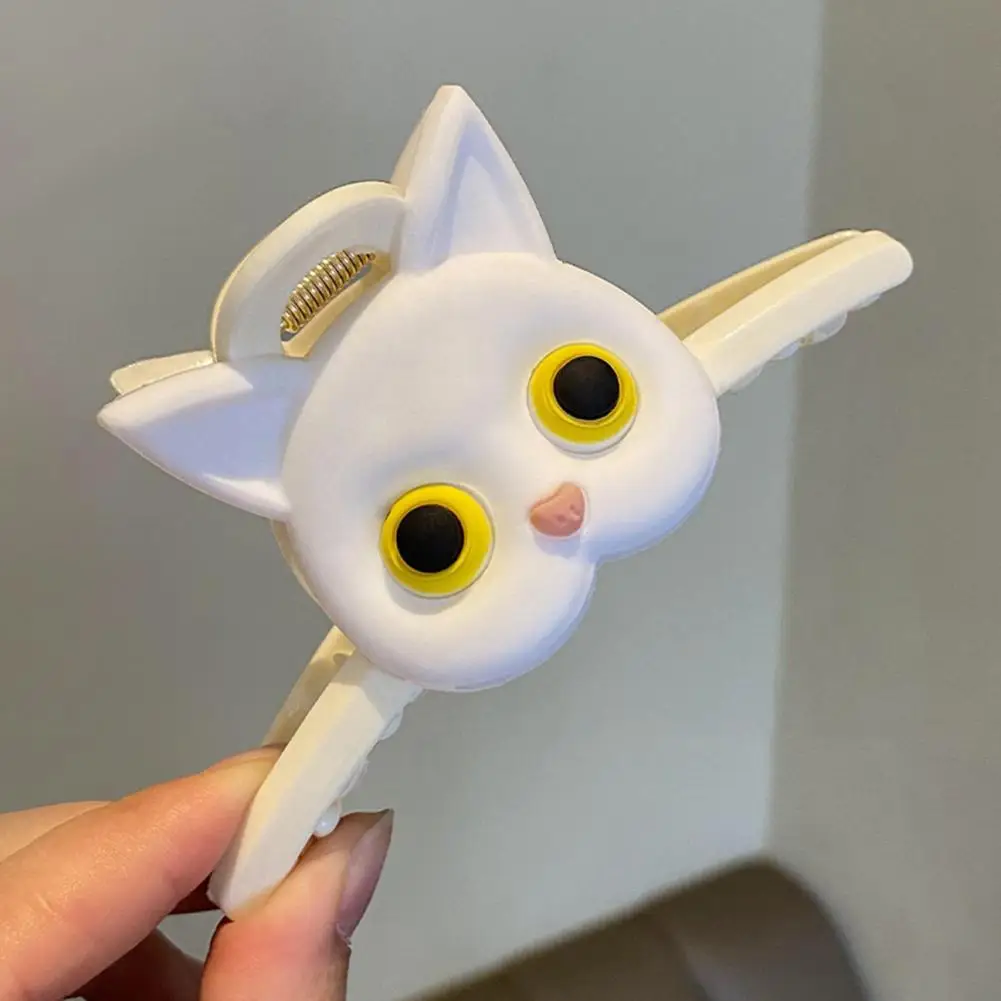 Durable Hair Clip Adorable Cartoon Cat Hair Clips for Women Girls Decorative Shaped Grab Clips with Strong Grip for Chignon