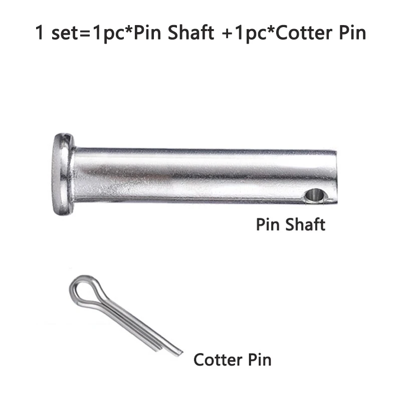 

304 SS Clevis Pins with Hole | GB882 Flat Head Dowel Pins | M3-M12 Metric Cylindrical Positioning Shafts