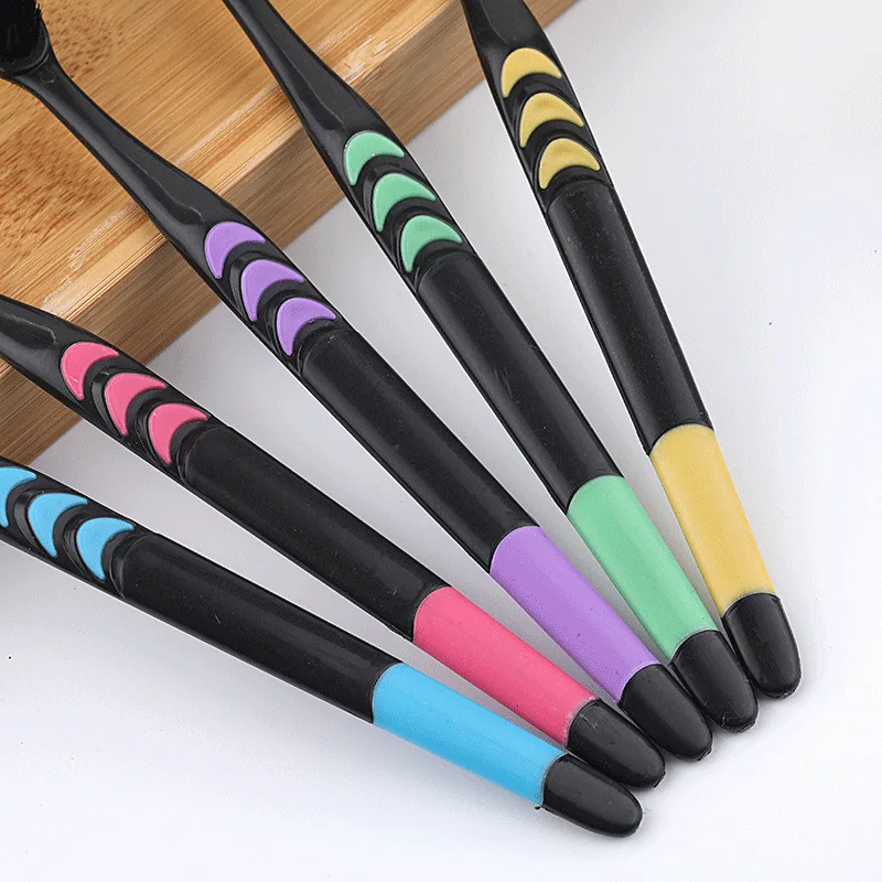 10PCS Toothbrush Natural Bamboo Toothbrushes Set Soft Bristle Charcoal Teeth Whitening Bamboo Toothbrushes Soft Dental Oral Care image 4