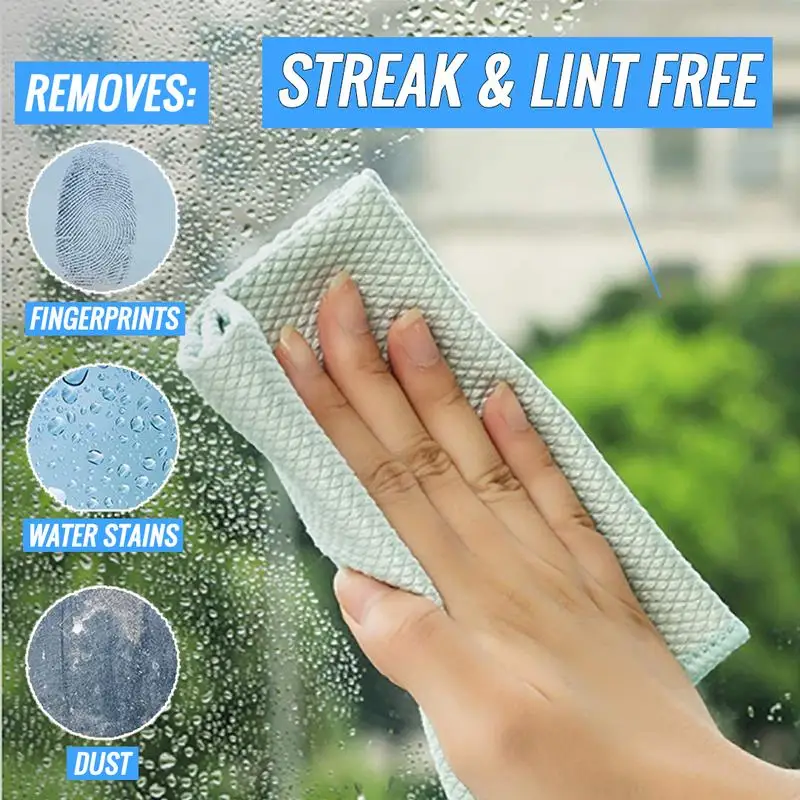 NanoScale Streak-Free Miracle Cleaning Cloths Reusable And Rewashable Microfiber Cleaning Cloth Housework Cleaning Tools