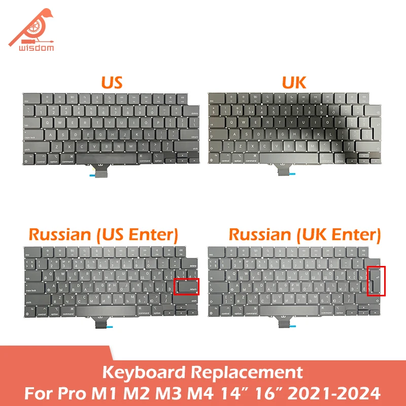 MacBook M1 M2 M3 M4 14 16 Keyboard Replacement