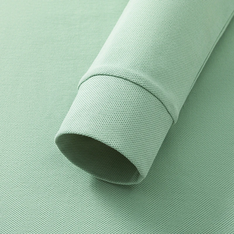 Hochwertiges Herren-Polohemd aus 100% Baumwolle mit Langen Ärmeln, Revers und Knöpfen, Exquisites Muster-Stickerei, Herbst-Neuheit, Vielseitige Freizeitkleidung für Männer – Detail 8