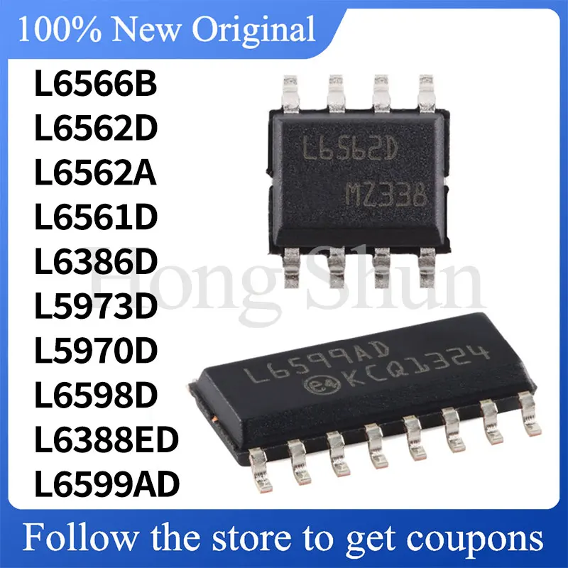 

L6599AD L6566B L6562D L6562A L6561D L6388ED L6386D L5973D L5970D L6598D Standard version