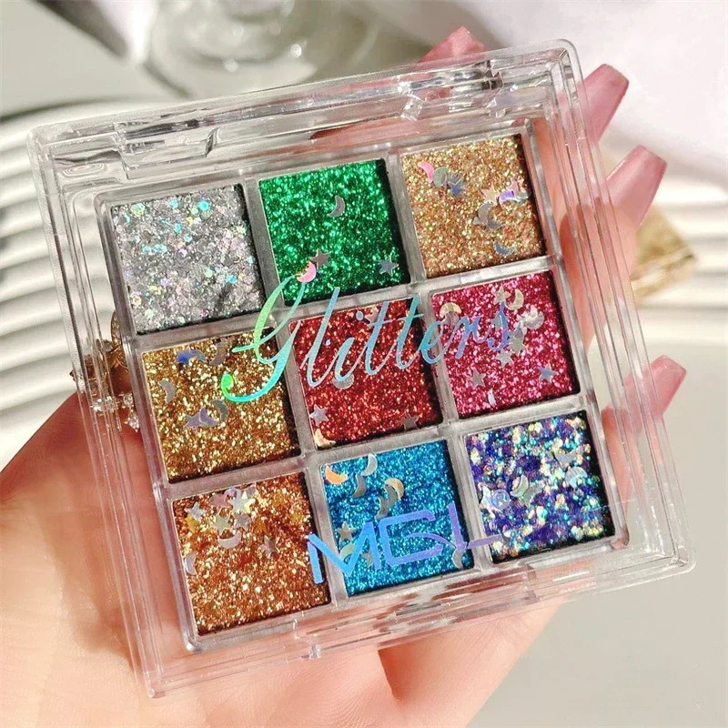 1pcs Glitter Shiny Eyeshadow Beauty Palette Eyes Makeup Children Stage Makeup Long Lasting Special Glitter Twinkle Gel Eyeshadow