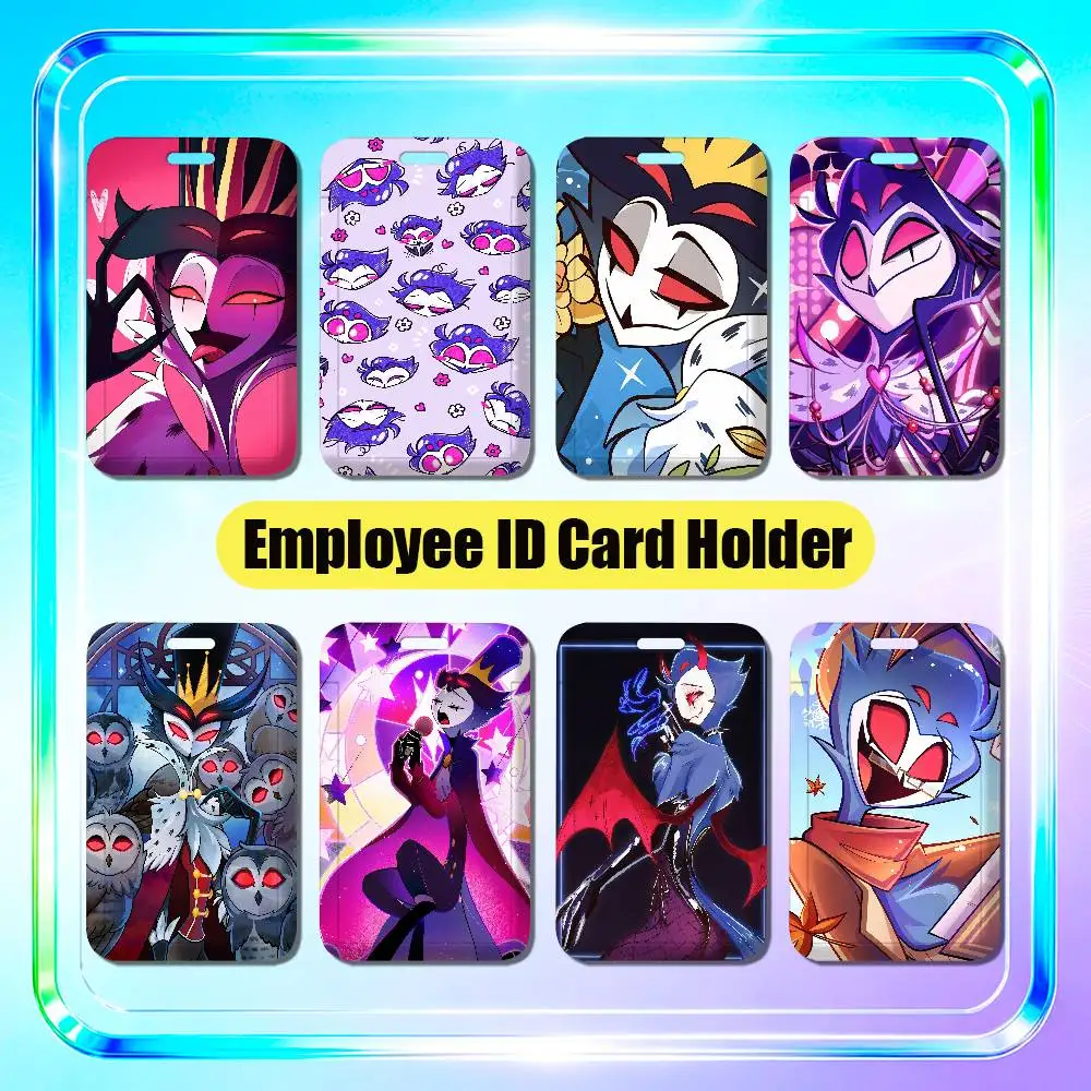 For H-Helluva Boss Stolas Employee ID Card Holder Office Badge Student Bank Work Credit Holders Hard Case Shell