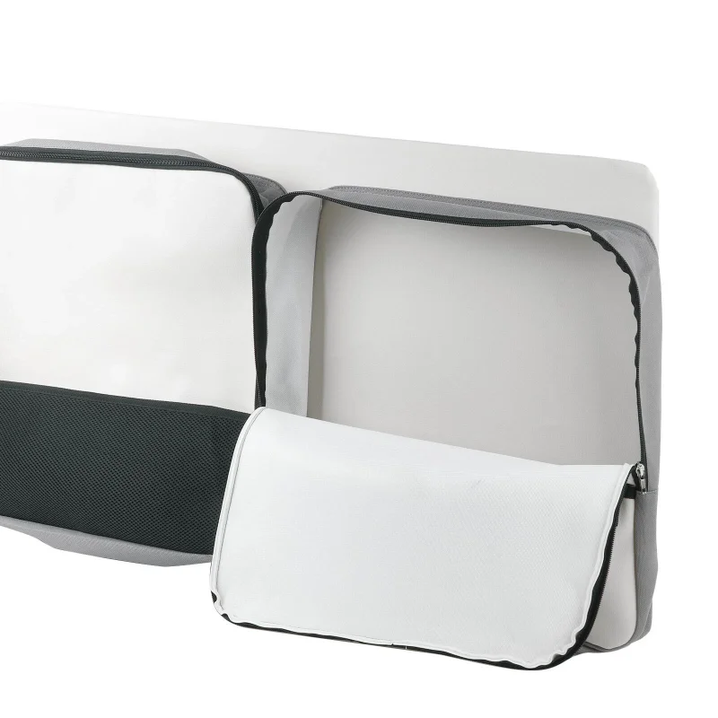 RV Storage Bag 2 Storage Pockets Caravan Window Organizer PU Leather Storage Bag Pocket Fits VW T5 T6 White Rear Side Window