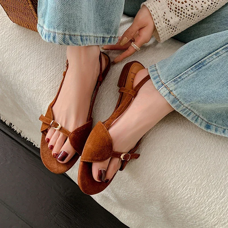 Bohemian Style Summer Women Sandals Fashion Open Toe Flats Sandal Shoes Ladies Outdoor Beach Vaction Footwear