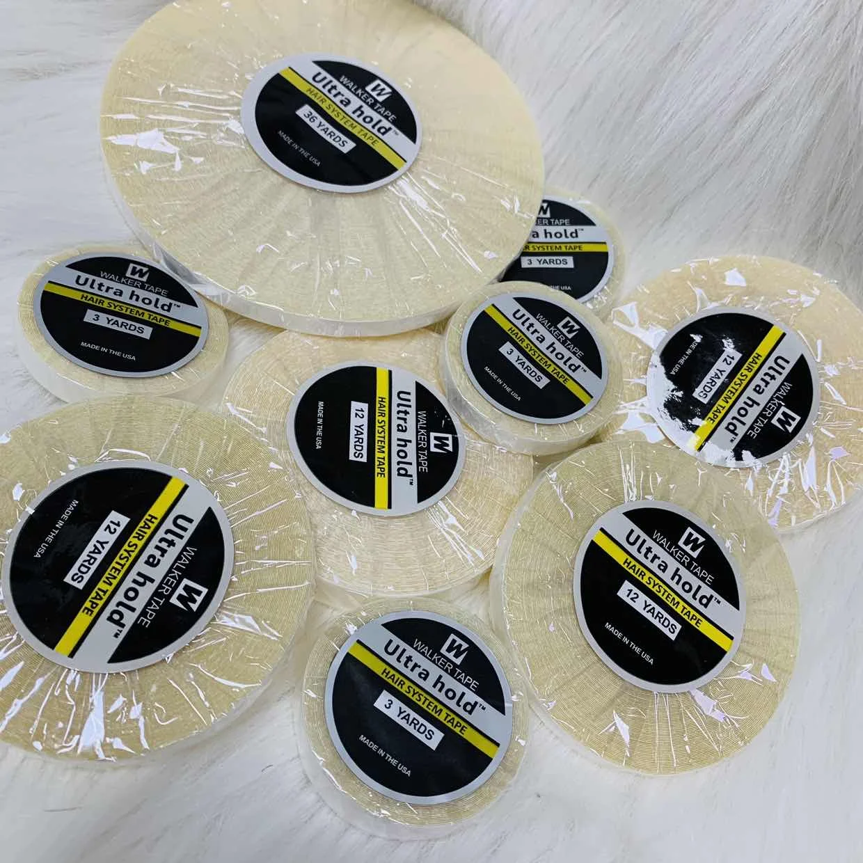 

Lace Wig tape glue for hair extensions Ultra Hold Adhesive Tape glue for wig 3/12/36 Yard Lace Wig Glue Hair System Tape For Tou