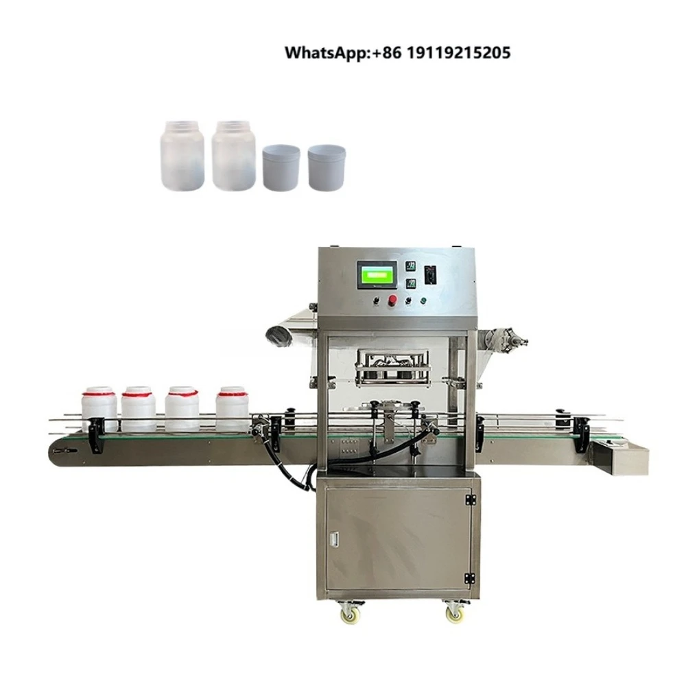 Langtai Automatic Aluminum Film Roll Sealing Machine For Plastic Cup Container Yogurt Pudding Dairy Food Packaging