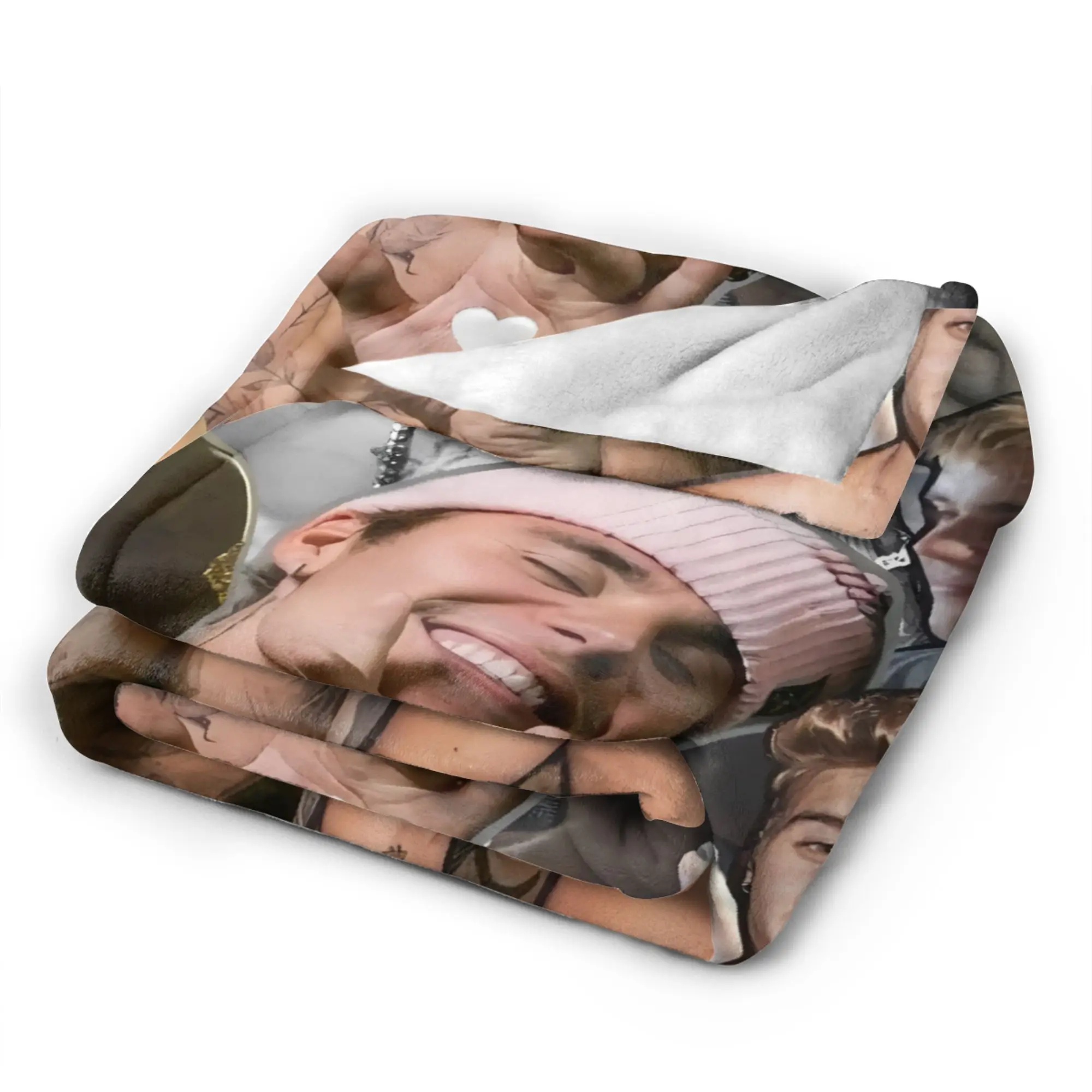 Popular Singer JBiebs  Flannel Blanket Spring  Warm Soft Bedding Throws for Children Home Decor Novelty Bedspread Sofa Bed Cover