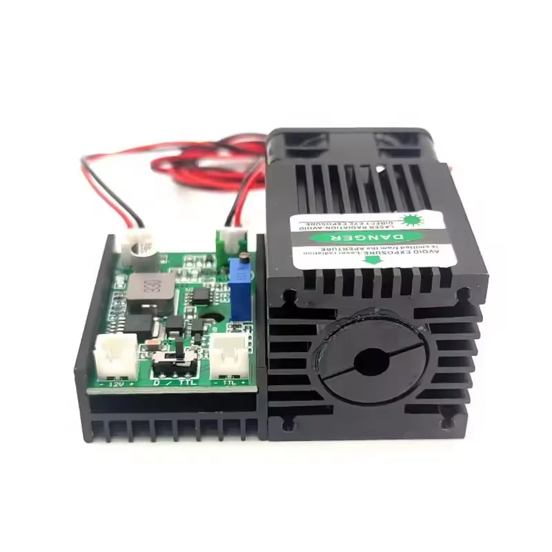 Powerful 1W 520nm Focus Dot Green Laser Module 1000mW for Bird Repelling Highway Warning Lights Indication