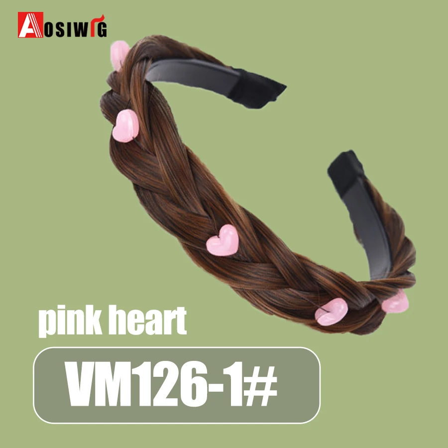 AOSI 1PC Synthetische Damen Haar Breite Fishbone Zöpfe Nicht-slip Stirnband Handgemachte Retro Stirnband Styling Kopfbedeckungen Zubehör – Detail 40