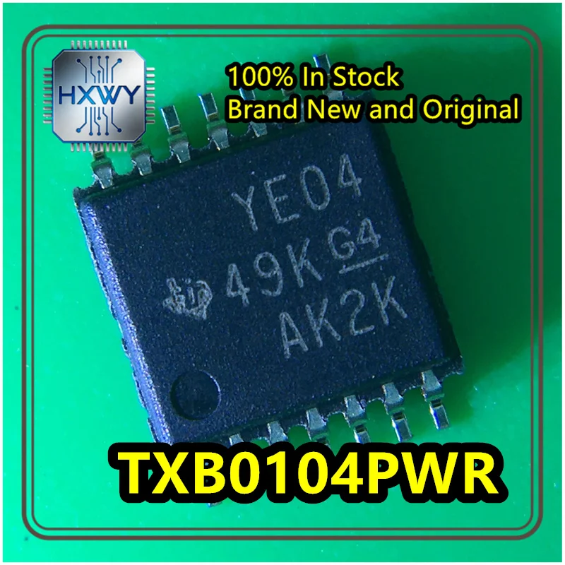 (20/100 pieces) TXB0104PWR TXB0104 YE04 TSSOP-14 4-bit Bidirectional Voltage Level Converter Chip, Brand New Original Stock,