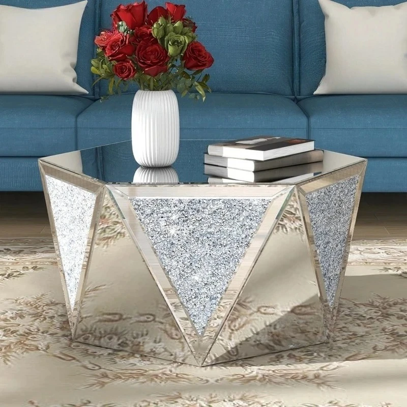 

стол для маленькой квартиры, журнальный столик для гостиной, бытовое зеркало, северный европейский журнальный столик, современный простой кофейный столик