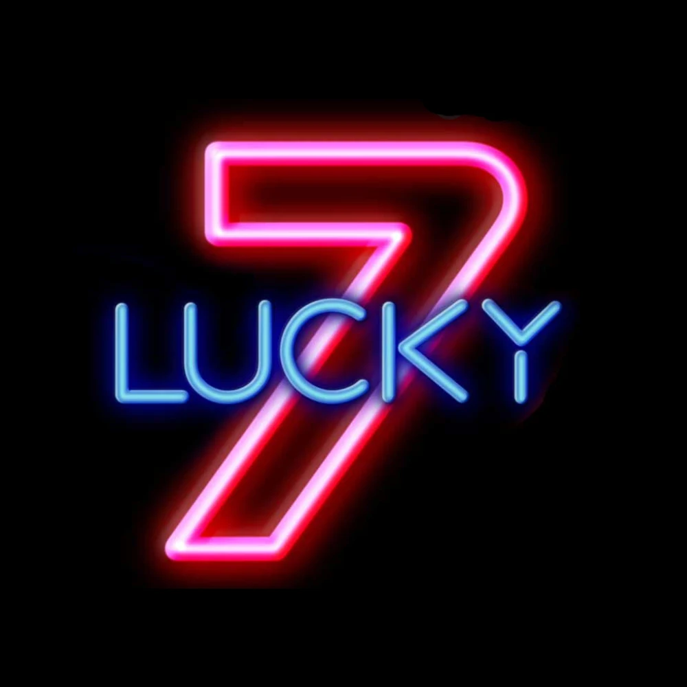 Lucky 7 Japan TV Play Drama Neon Sign Custom Handmade Real GlassTube Store Deco Gift Advertise Display Light Lamp 17