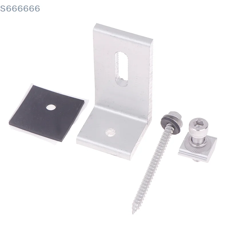 

1Set Solar Panel Module Aluminum Bracket L Solar Mount Bracket For RV Boat Off Grid Roof Solar System Accessories