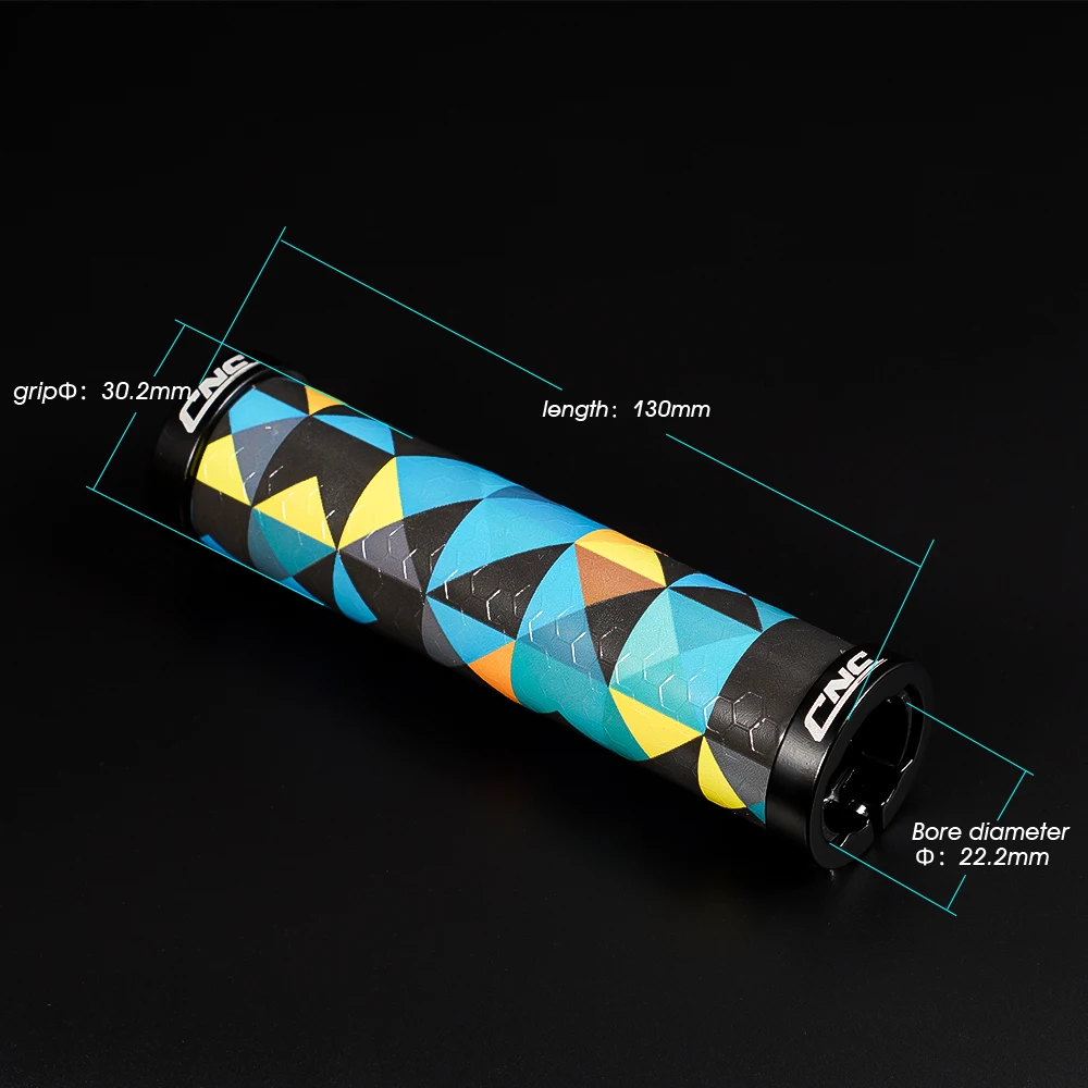 Pegangan Setang Sepeda 3D Anti-selip MTB Cincin Kunci Ganda Pada Gel Silikon Pegangan Sepeda Gunung Pegangan Sepeda Gunung