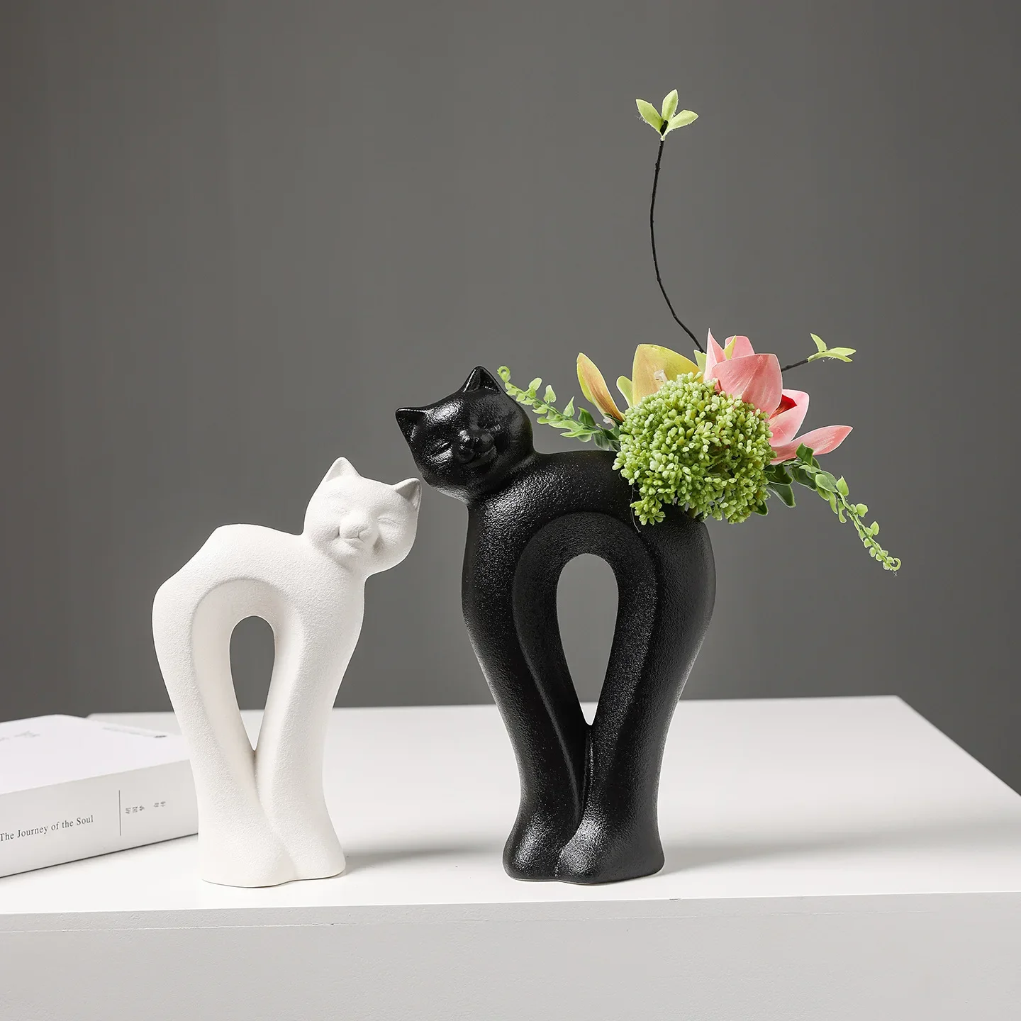 ceramic vase ornament modern simple living room wine cabinet entrance advanced sense flower arrangement art decoration