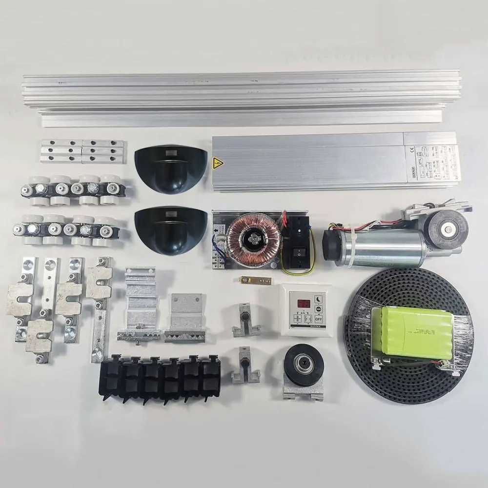 

Automatic door system with cover glass sealing sand