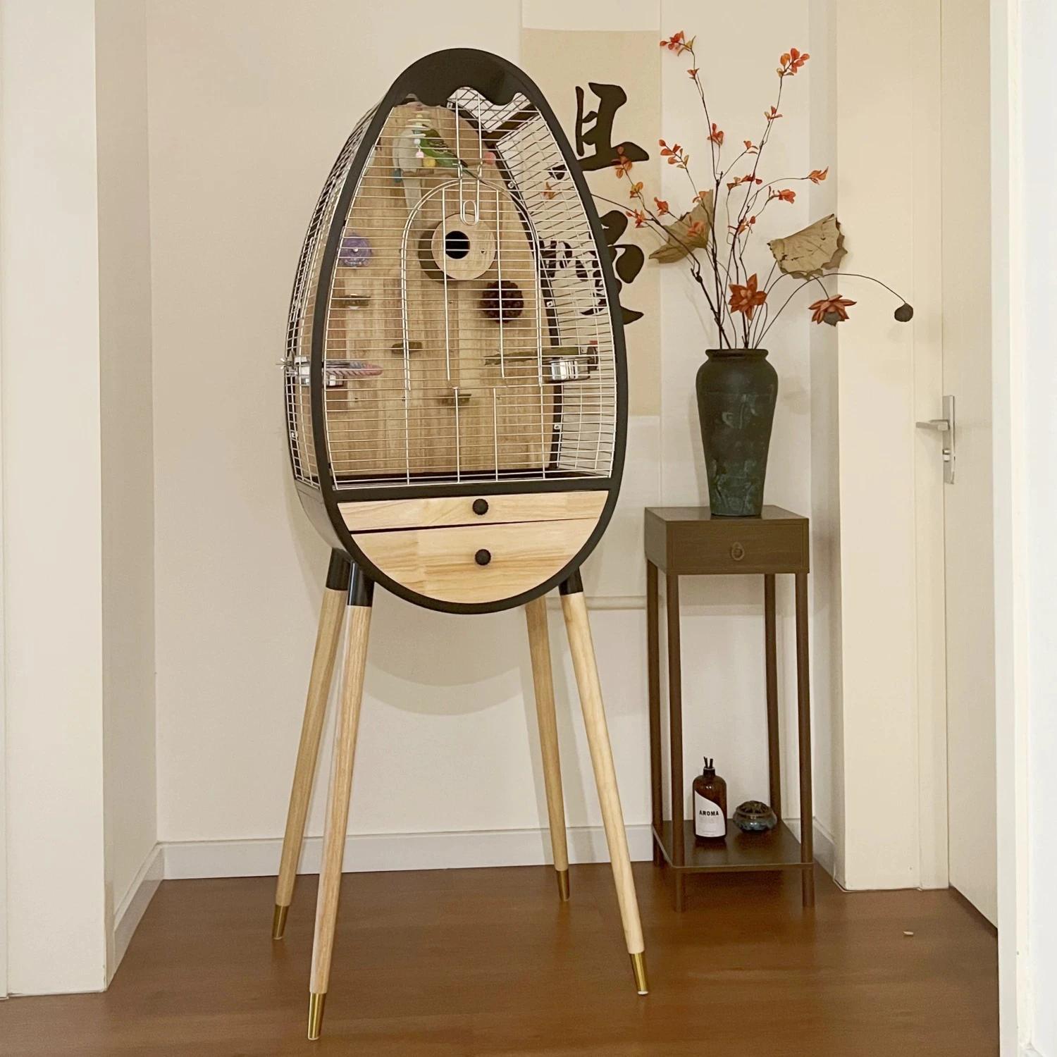 

Canaries Quail With Stand Outside Bird Cages Things Indoor Acrylic Bird Cages Pigeon Cosas Para Aves Small Animals Supplies