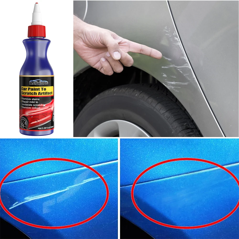 100ML Car Paint Care Scratch Repair Agent to Remove Car Paint Scratch Repair Protection Scratch Stain Decontamination Polishing