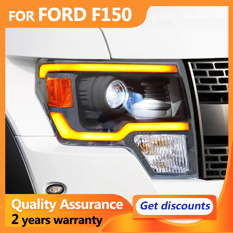 Full Led Car Lights For Ford Raptor F150 F-150 2008-2014 Headlights Assembly Refit LED Lens DRL Front Lamps Auto Accessories