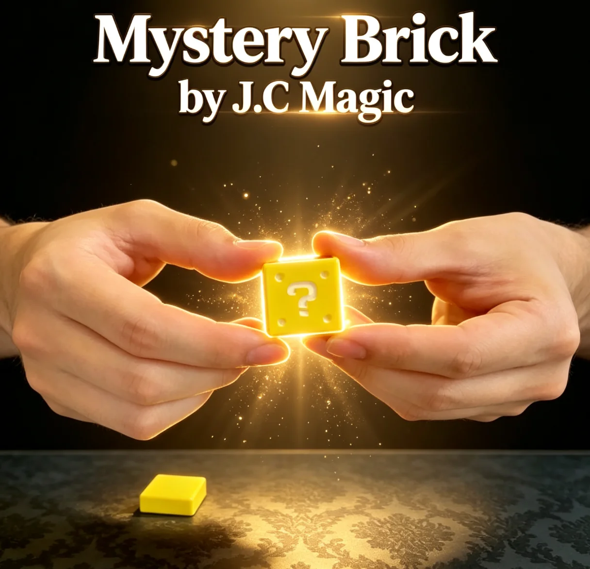 magician-mystery-brick-by-jc-magic-question-box-close-up-magic-trick-solid-brick-transposition-gimmick-mentalism-illusion-magia