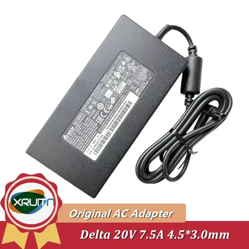 

Genuine Delta ADP-150CH D 20V 7.5A 150W AC Adapter For MSI Katana GF66 11UE-255CA 11UE-038CA Laptop Charger 4.5*3.0mm Tip