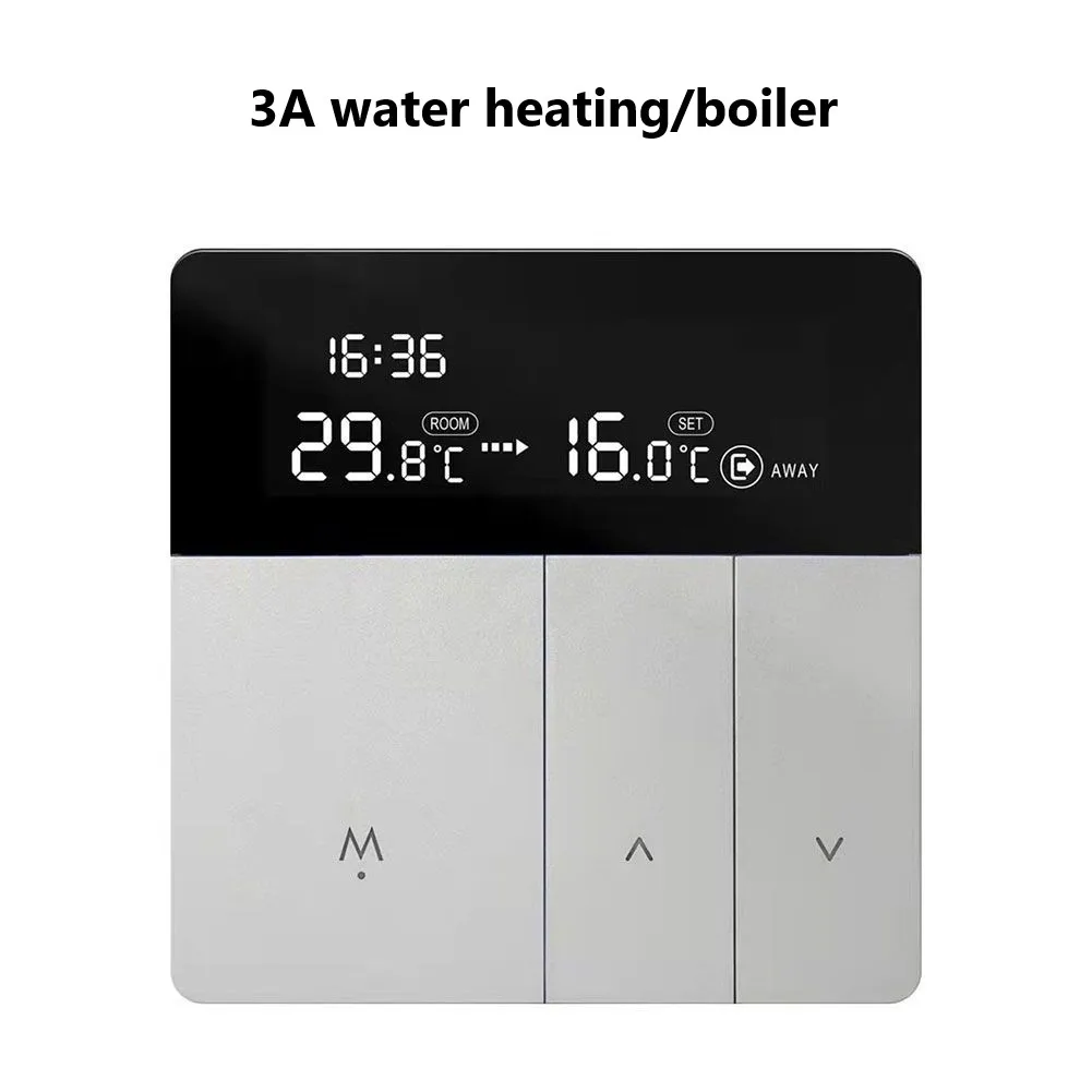 

Digital Room Thermostat for Underfloor Heating Smart Water Gas Boiler Controller Adjustable Current Easy to Use