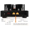 Douk Audio HiFi 밸브 튜브 앰프, 블루투스 5.0 스테레오 수신기, COAX/OPT 통합 앰프 오디오 프로세서, USB 음악 플레이어 2