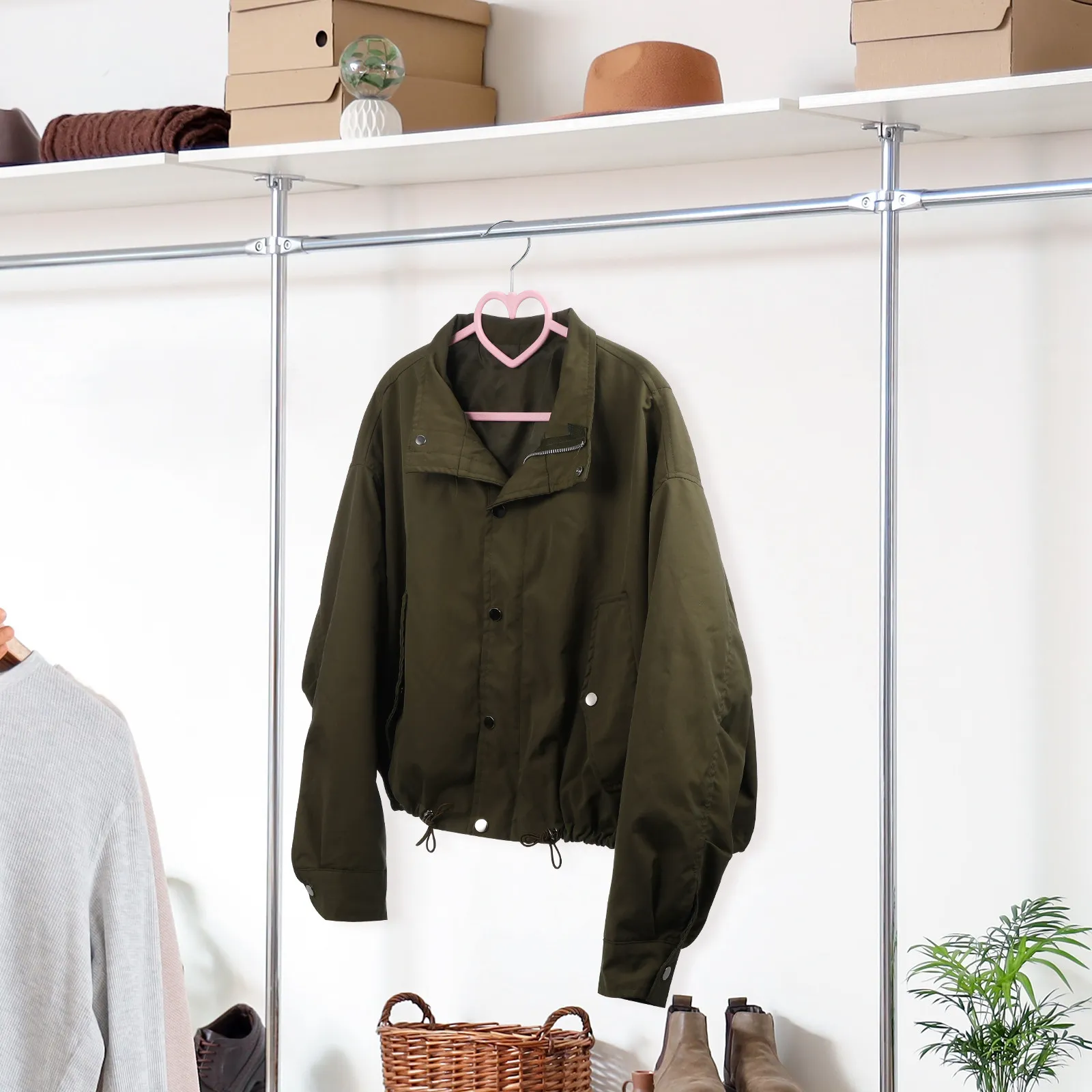 

20 шт. розовых пластиковых вешалок для одежды в форме сердца, простые, нескользящие, для костюмов и пальто, для дома, магазина, прачечной, гардероба