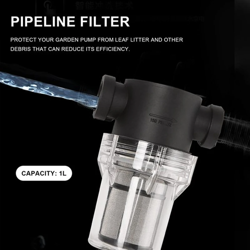 Tuinvijver Inline Mesh Zeef Waterpomp Filter Irrigatie High Flow Pijpleiding Filter, Tuinpijp Voorfilter
