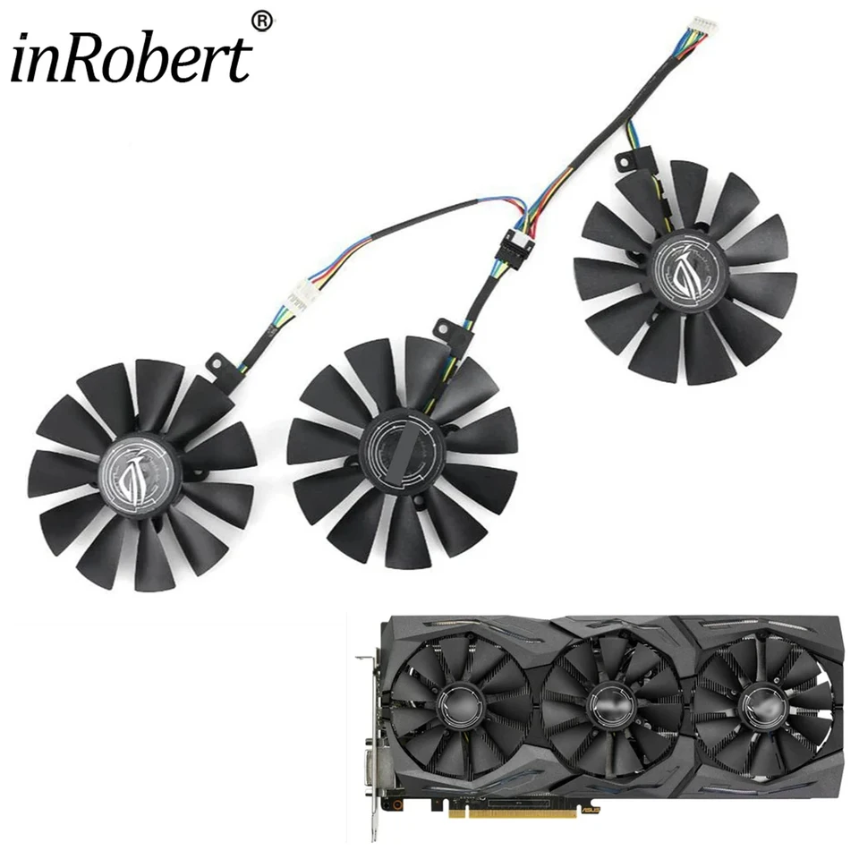新品87mmT 129215 SU 冷却ファン Asus Strix RX480 RX 580 GTX 980Ti