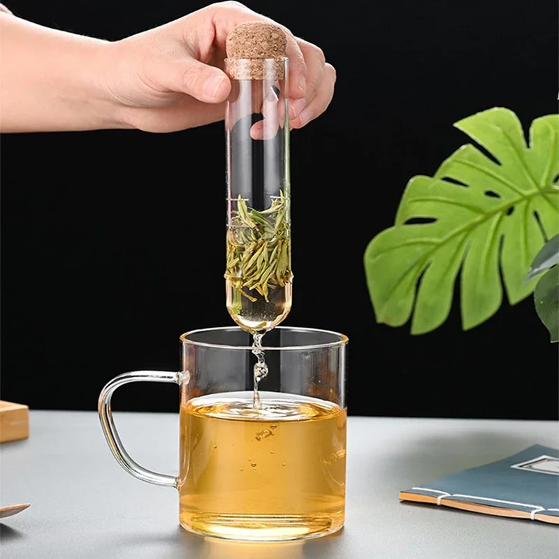 Tea Infuser Tea Filter Sieve Glass Pipe Creative Tea Mate Tea Maker Brewing for Spice Herb Tea Strainer Teaware Tool Accessories