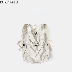 Y2k Drawstring Backpack Chic Black Shoulder School Bag Women 2024 New Designer Waterproof Travel Casual Backpacks Mochilas Mujer